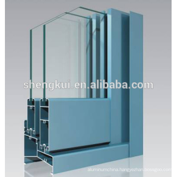 Aluminum extrusion profiles for sliding window